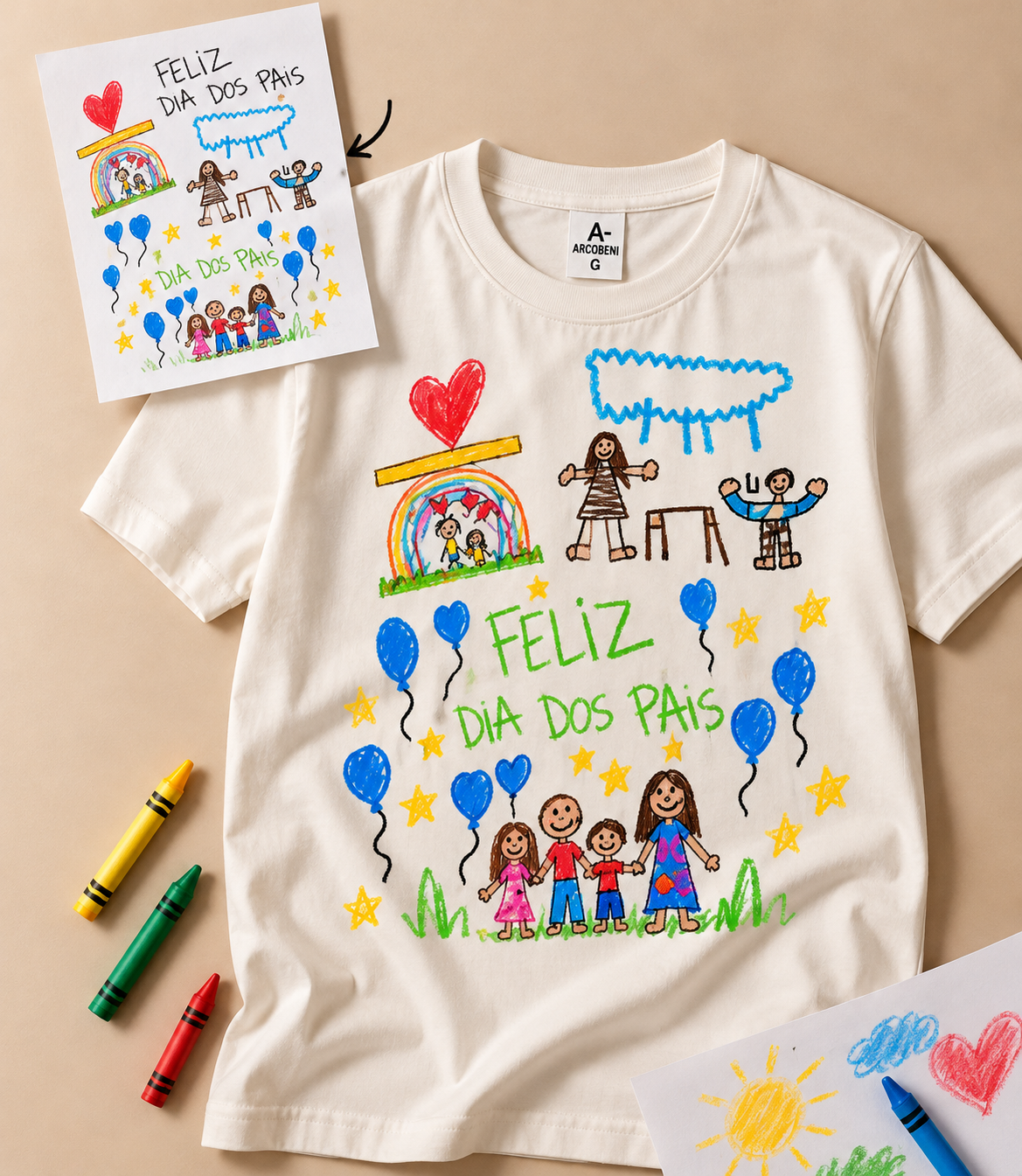Oversizerd Personalizada com Desenho Infantil